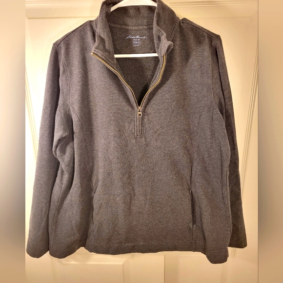 Eddie Bauer gray 3/4 zip up. Great condition. 1X. Womens - Picture 1 of 2